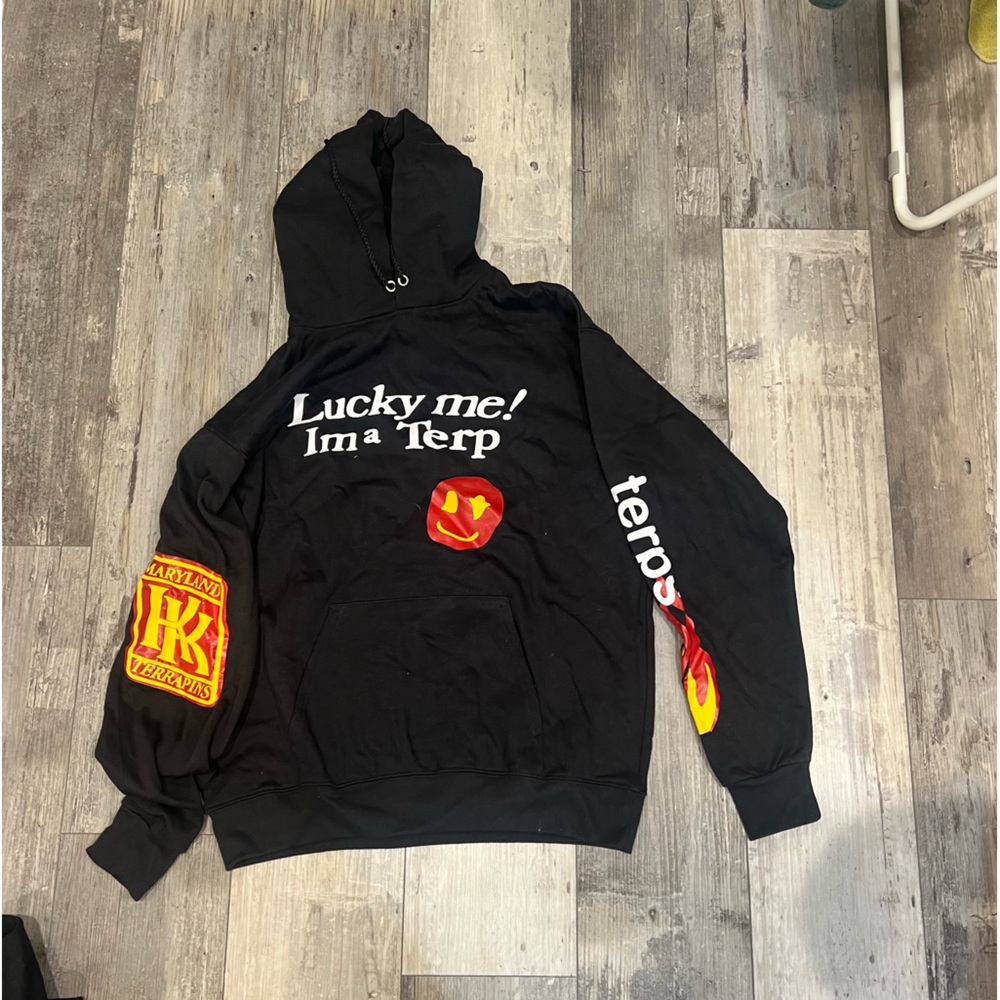 Custom made “Lucky me i’m a terp” sweatshirt